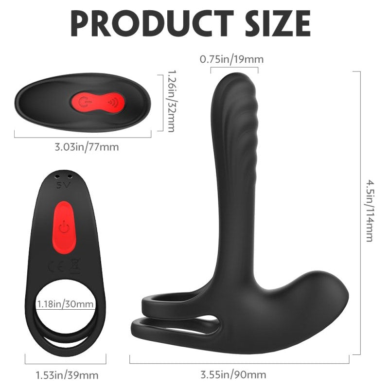 Frank Remote Control Vibrating Penis Shaft and Clit Stim Enhancer