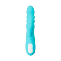 JOS Merry Swirl Rotating Shaft Rabbit Vibrator Blue