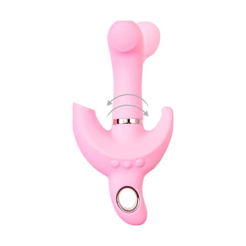 JOS Twist Me Triple G-Spot, Anal and Clit Stim Vibrator Pink