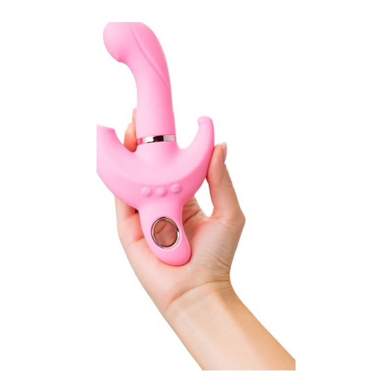 JOS Twist Me Triple G-Spot, Anal and Clit Stim Vibrator Pink