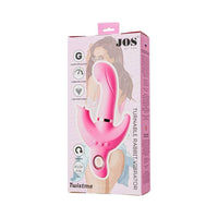 JOS Twist Me Triple G-Spot, Anal and Clit Stim Vibrator Pink