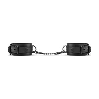 Faux Leather Handcuffs Black