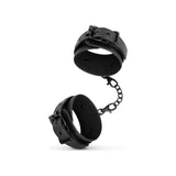 Faux Leather Handcuffs Black