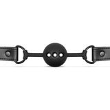 Breathable Silicone Ball Gag Black