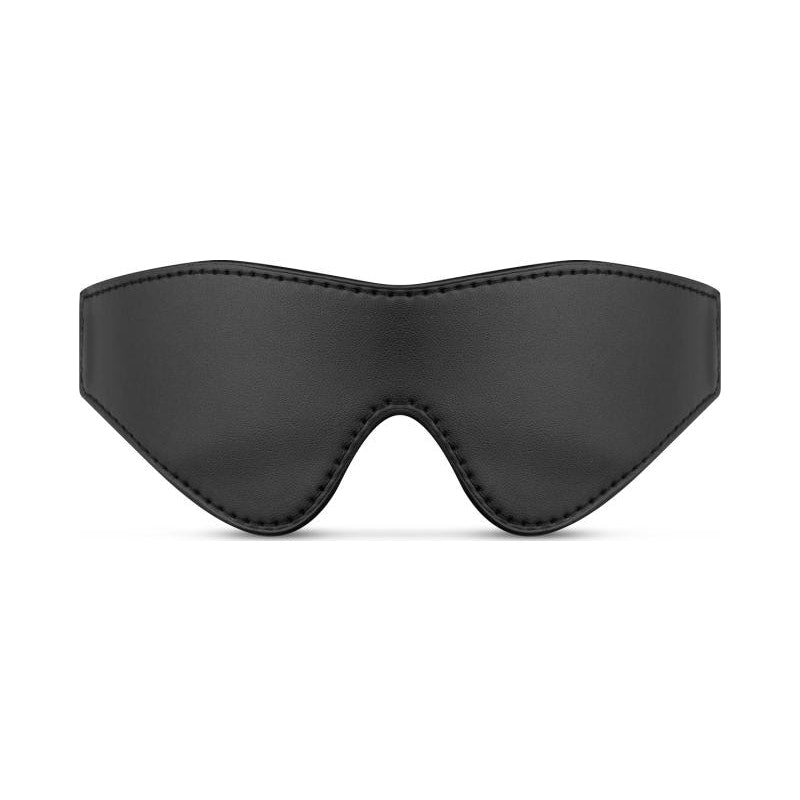 Faux Leather Blindfold Black